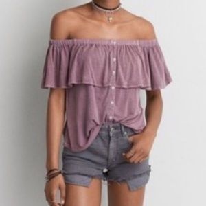 American Eagle off the shoulder top